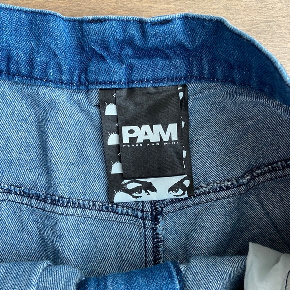 PAM Bri Bri Contrast Stitching Jeans - Picture 7 of 8